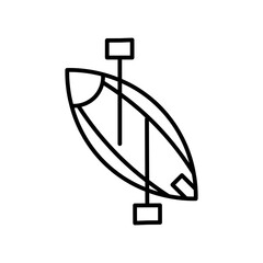 kayak line icon