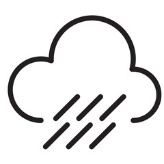 Rainy outline style icon
