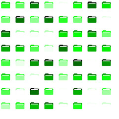 set of icons operative system folders ful