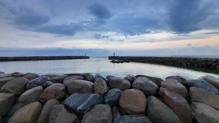 Fototapeta na wymiar Dänemark Jütland kleiner Haven