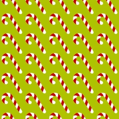 Endlosmuster Große Zuckerstangen Hellgrün Und Dunkelrot © Jan Engel