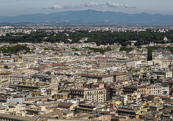 Aerial photo of Rome from St. Peter's Basilica