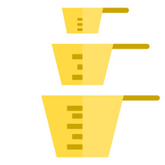 Measuring cup flat style icon