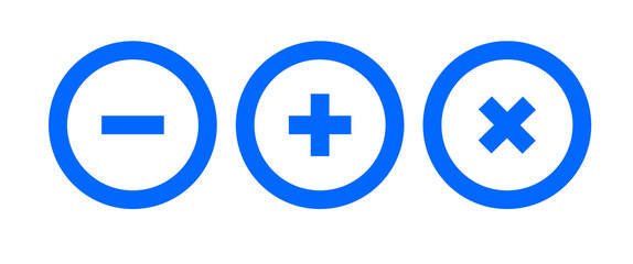 Fototapeta premium basic button plus cross add vector illustration