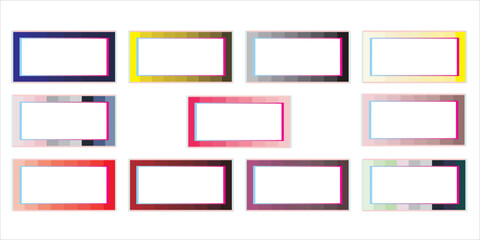 Fototapeta premium frame background with assorted gradations