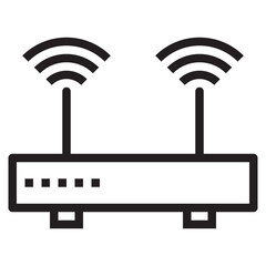 Wifi outline style icon