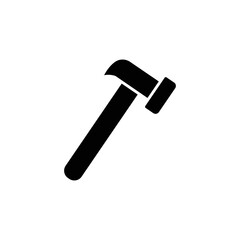 Hammer glyph icon illustration. icon illustration related repair, maintenance. Simple vector design editable