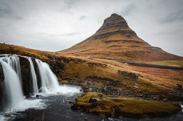 Kirkjufell - waterfall view - Snæfellsnes Peninsula