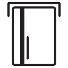 Insert card outline style icon