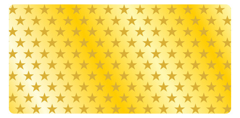Golden stars pattern. Metallic gradient rectangle shape