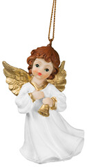 Decorative little angel on blurred background