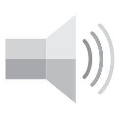 Audio vulum flat style icon