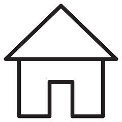 Home outline style icon