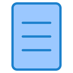 Document blue style icon