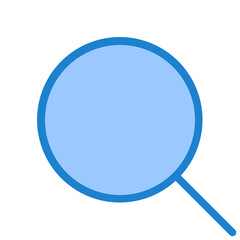 Zoom blue style icon