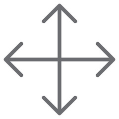 Four arrow color line style icon