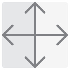 Four arrow flat style icon