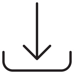 Dawn arrow outline style icon