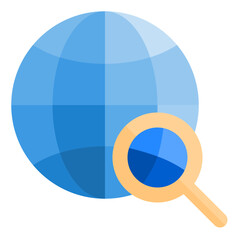 Search flat style icon