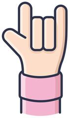 Hand Gestures, sign language meaning I LOVE YOU