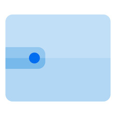 Wallet flat style icon