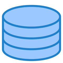 Database blue style icon