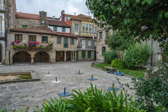 Square in the city of Pontevedra, in Galicia, Spain.