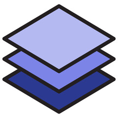 Layer color line style icon