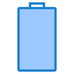 Battery blue style icon