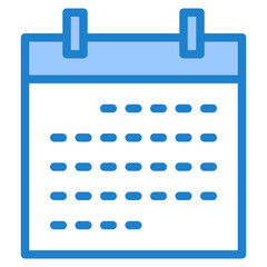 Calendar blue style icon