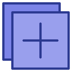 Obraz premium Add color line style icon