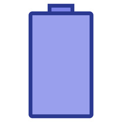 Battery color line style icon