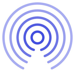 Wireless internet flat style icon