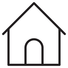 Home outline style icon