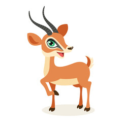 Cartoon Illustration Of An Antelope © yusufdemirci