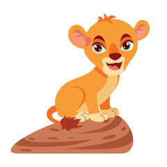 Cartoon Illustration Of A Lion