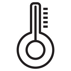 Thermomiter outline style icon