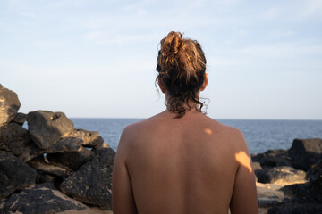 meditation on the beach