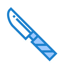 Scalpel blue style icon