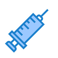 Syringe blue style icon