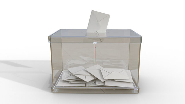 Urna electoral frontal