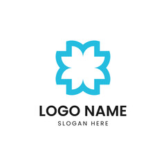 Lotus flower logo design inspiration, modern beauty logo with flower concept.