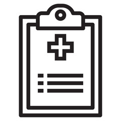 Obraz premium Medical result outline style icon