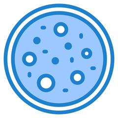 Petri disk blue style icon