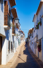 Street in the Old City of Altea, Spain