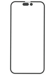 Modern phone in blank screen