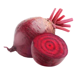 Fototapete Raw beetroot cut out © ChaoticDesignStudio