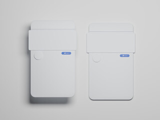 Social media profile page mockup 3d rendering 