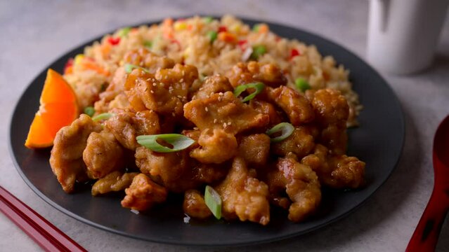 orange chicken, popular american chinese food