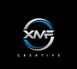 XMF Letter Initial Logo Design Template Vector Illustration